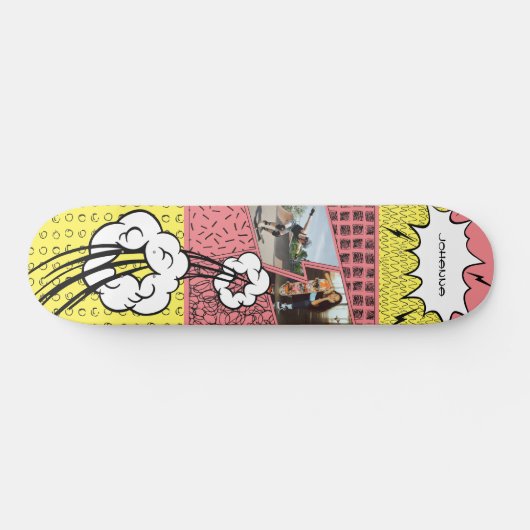 Pink Fun Cartoon Girl Power Street Persoonlijk Skateboard (Horizontaal)