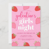 Pink Fun Girly Galentine's Day Party Uitnodiging (Voorkant)