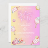 Pink Fun Pickleball 30e verjaardag Uitnodiging (Voorkant / Achterkant)