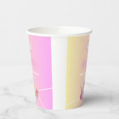 Pink Fun Pickleball 30ste verjaardagsfeestje Papieren Bekers (Links)