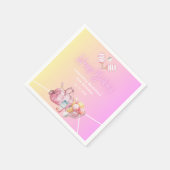 Pink Fun Pickleball 30ste verjaardagsfeestje Servet (Hoek)