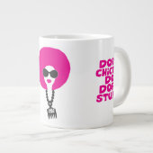 Pink Funk Afro Chick Dope Stuff Jumbo Mok (Voorkant rechts)