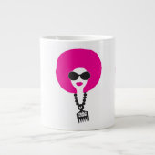 Pink Funk Afro Chick Dope Stuff Jumbo Mok (Voorkant)