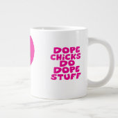 Pink Funk Afro Chick Dope Stuff Jumbo Mok (Rechts)