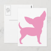 Pink Funny Chihuahua Briefkaart (Voorkant / Achterkant)