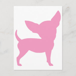 Pink Funny Chihuahua Briefkaart