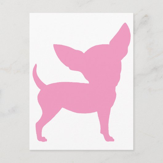 Pink Funny Chihuahua Briefkaart (Voorkant)