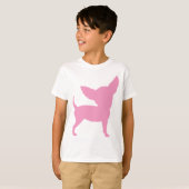 Pink Funny Chihuahua T-shirt (Voorkant volledig)