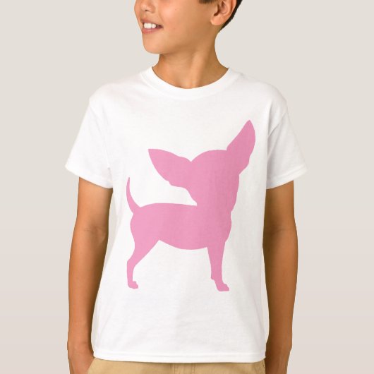 Pink Funny Chihuahua T-shirt (Voorkant)