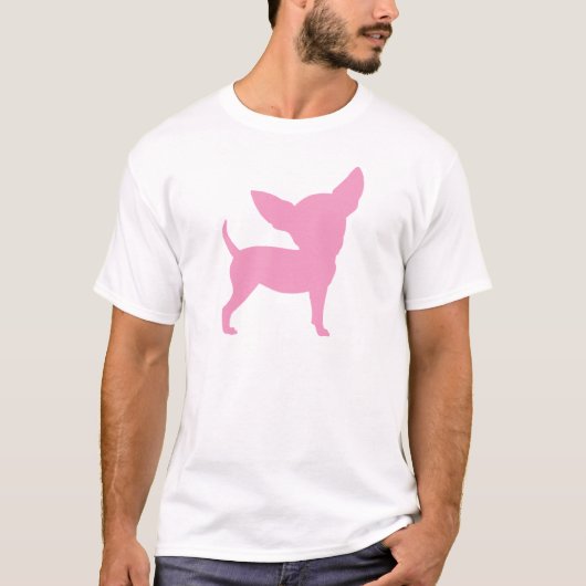 Pink Funny Chihuahua T-shirt (Voorkant)