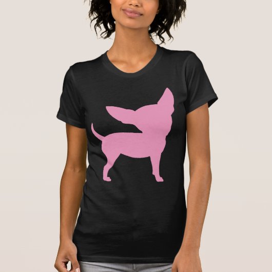 Pink Funny Chihuahua T-shirt (Voorkant)