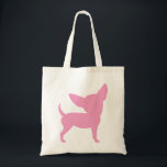 Pink Funny Chihuahua Tote Bag<br><div class="desc">Het roze hondenras van Funny Chihuahua in roze is te vinden op t-shirts en geschenken voor Chihuahua-liefhebbers. Het ontwerp van Fun Chihuahua ziet er geweldig uit op een breed scala aan kledingstukken, shirten, t-shirts en cadeautjes, in een assortiment aan stijlen, kleuren en maten voor mannen en vrouwen, kinderen en volwassenen....</div>