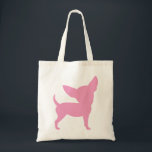 Pink Funny Chihuahua Tote Bag<br><div class="desc">Het roze hondenras van Funny Chihuahua in roze is te vinden op t-shirts en geschenken voor Chihuahua-liefhebbers. Het ontwerp van Fun Chihuahua ziet er geweldig uit op een breed scala aan kledingstukken, shirten, t-shirts en cadeautjes, in een assortiment aan stijlen, kleuren en maten voor mannen en vrouwen, kinderen en volwassenen....</div>