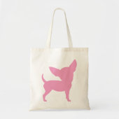 Pink Funny Chihuahua Tote Bag (Voorkant)