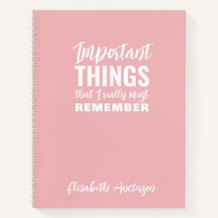 Pink Funny Quote to do list Notitieboek