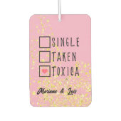 Pink Funny Spanish Personalized Name Car Floor Mat Luchtverfrisser (Voorkant)