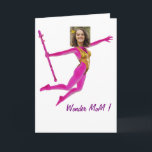 Pink Fushia Wonder Woman, Fairy Wand - Feestdagen Kaart<br><div class="desc">Nice card to wish the „mother' s day“ - With aan beautiful warrior girl- „Happy Mother' s Day“ „My Wonder MoM“!</div>