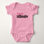 Pink Future Millionaire Romper (Voorkant)