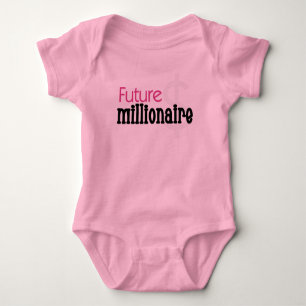 Pink Future Millionaire Romper