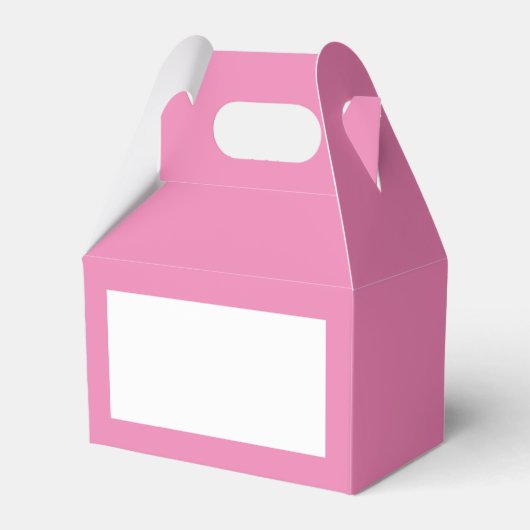 Pink Gable Favor Box Bedankdoosjes (Voorkant Zijde)
