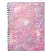 Pink Galaxy Constellations Planets Sky Notitieboek (Voorkant)