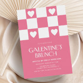 Pink Galentine's Day Party Kaart