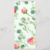 Pink Garden Bouquet Menu (Achterkant)