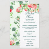 Pink Garden Bouquet Menu (Voorkant / Achterkant)