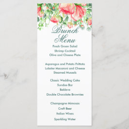 Pink Garden Bouquet Menu