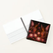 Pink Garden Fairies Hardcover Spiral Notebook Notitieboek (Binnen)