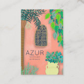 Pink Garden Florist Landscaper Architect Visitekaartje (Voorkant)