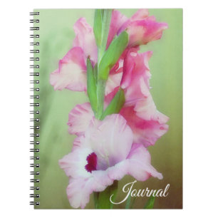 Pink Garden Flowers Art Journal personaliseren Notitieboek