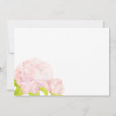 Pink Garden Peony Wedding Photo Save the Date (Achterkant)