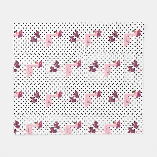 pink garza fleece deken (Voorkant (Horizontaal))