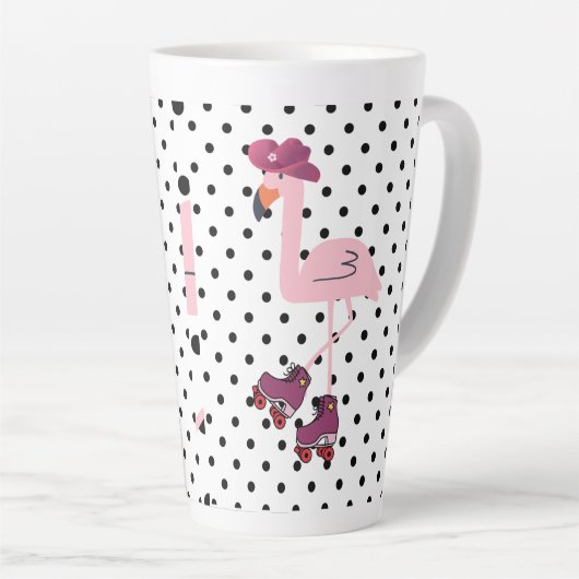 pink garza latte mok (Rechterhoek)