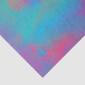 PINK GEEL BLAUWGROEN BLAUW WHIMSICAL FLOWERS Flora Tissuepapier (Detail)