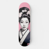 Pink Geisha Persoonlijk Skateboard (Voorkant)