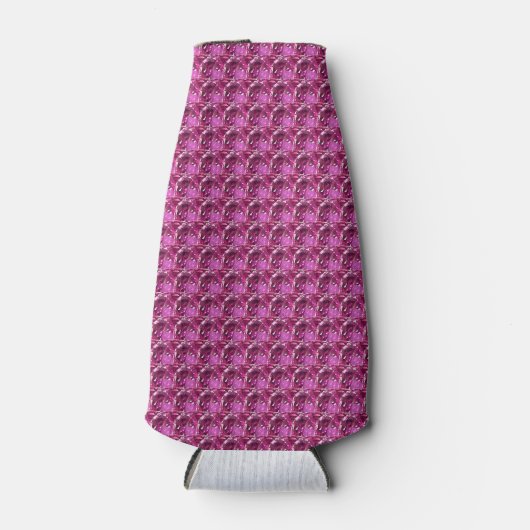 Pink Gemstone Pattern Flesjeskoeler (Voorkant)