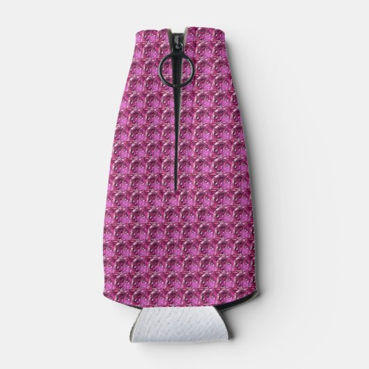 Pink Gemstone Pattern Flesjeskoeler (Achterkant)