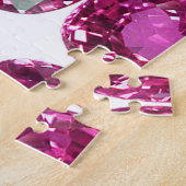 Pink Gemstone Pattern Legpuzzel (Zijkant)