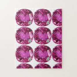 Pink Gemstone Pattern Legpuzzel