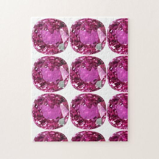 Pink Gemstone Pattern Legpuzzel (Verticaal)