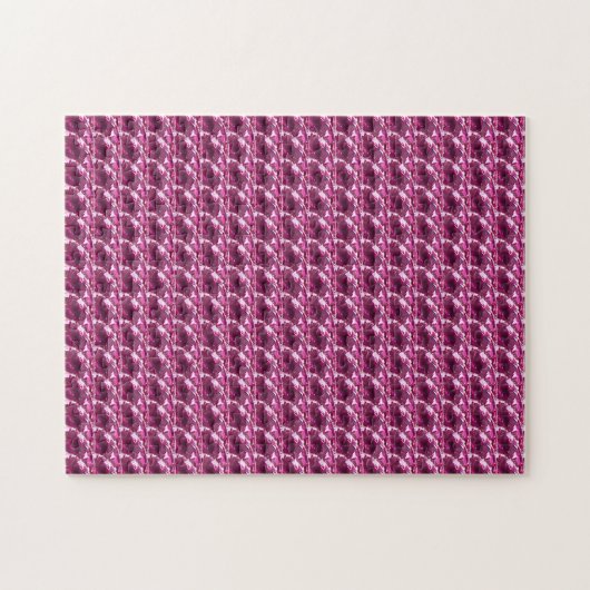 Pink Gemstone Pattern Legpuzzel (Horizontaal)