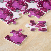 Pink Gemstone Pattern Legpuzzel (Zijkant)