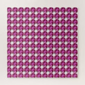 Pink Gemstone Pattern Legpuzzel (Horizontaal)