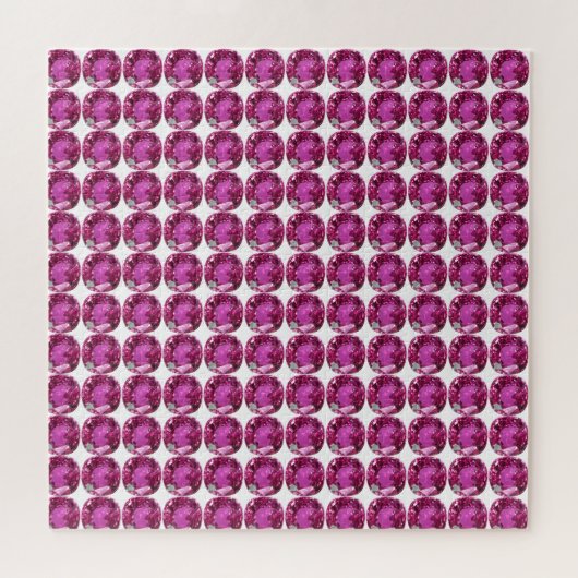 Pink Gemstone Pattern Legpuzzel (Horizontaal)