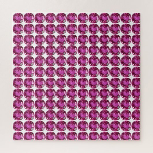Pink Gemstone Pattern Legpuzzel (Verticaal)