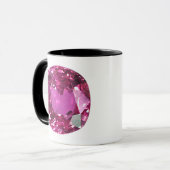 Pink Gemstone Pattern Mok (Voorkant links)