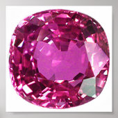 Pink Gemstone Pattern Poster (Voorkant)