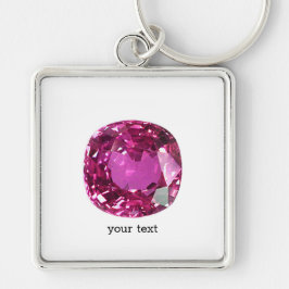 Pink Gemstone Pattern Sleutelhanger